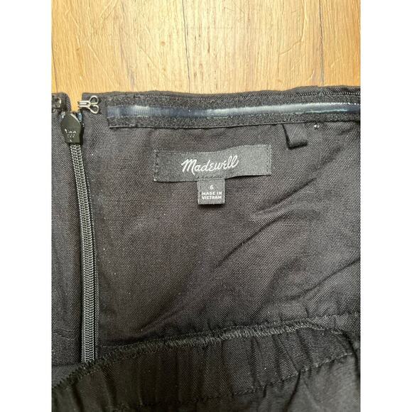 Madewell Women's 6 Black Strapless Midi Dress Cottage Core Minimalist Classic - Picture 4 of 11